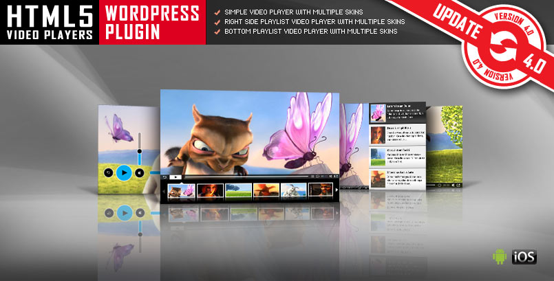 HTML5 Video Player WordPress Plugin - PG