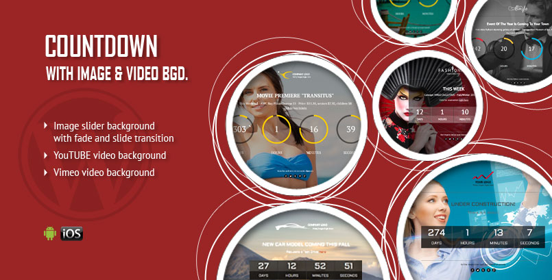 Image or Video Background CountDown WordPress Plugin