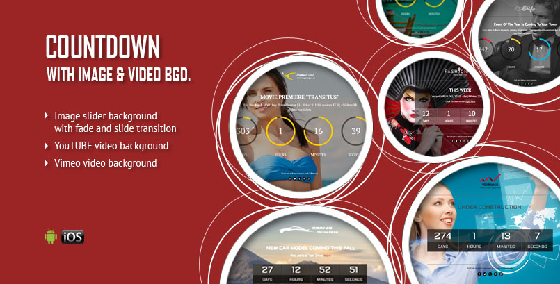 Image or Video Background CountDown – jQuery Plugin