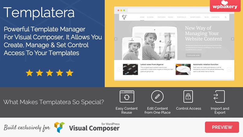 Templatera - Template Manager for Visual Composer