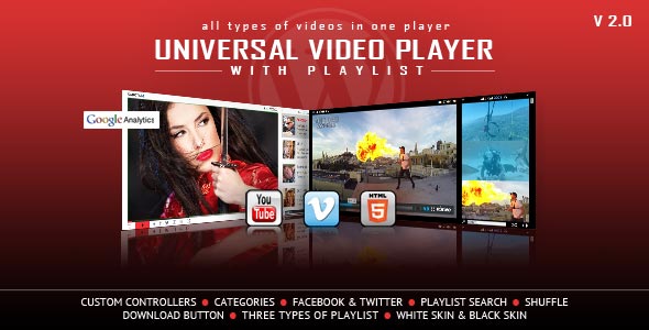 ---- Universal Video Player WordPress Plugin ----