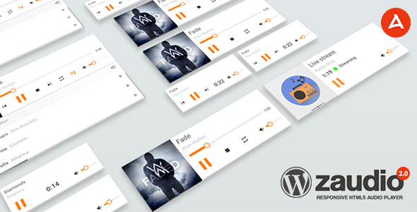 zAudio responsive html5 audio player