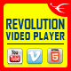 Bottom Playlist HTML5 Video Player