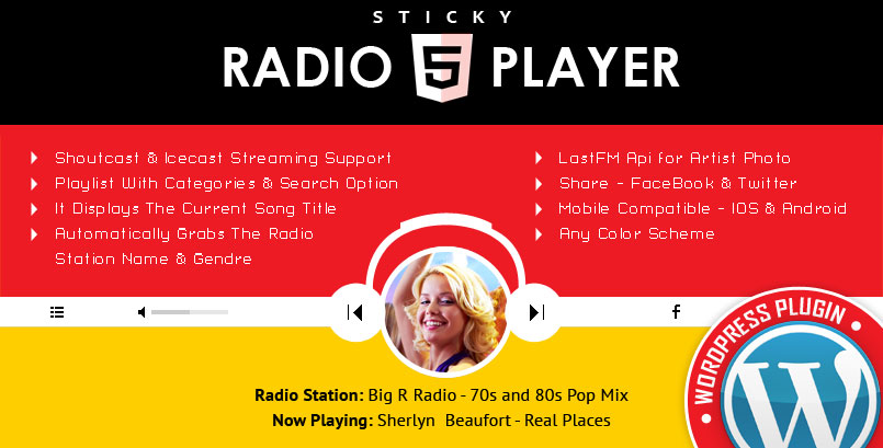 Sticky Radio Player WordPress Plugin