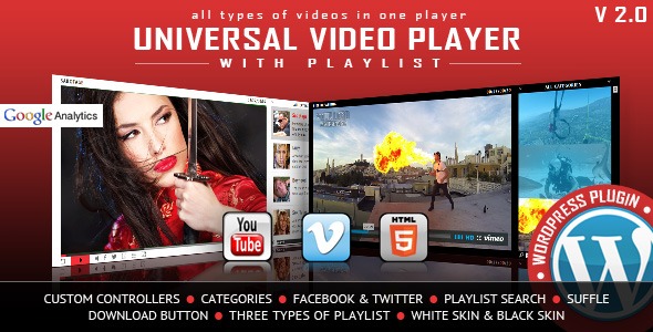 Universal Video Player WordPress Plugin