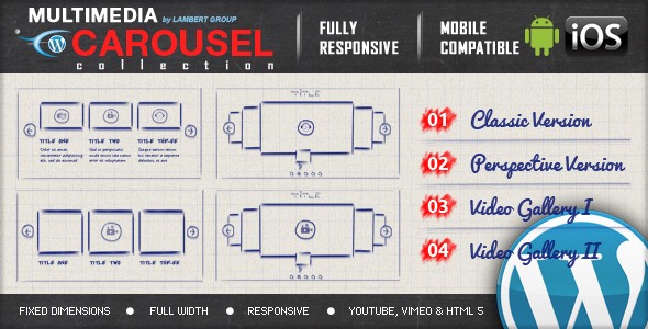 MULTIMEDIA RESPONSIVE CAROUSEL - WP Plugin